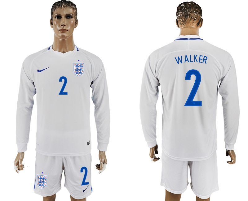 Maillot de foot ENGLAND LONG SLEEVE SUIT #2 WALKER  2018 FIFA WO